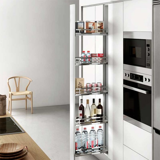 Kit Colonne Coulissante Slim Flat Chrome