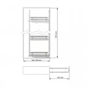 Kit Colonne Coulissante Slim Flat Anthracite