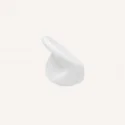 Bouton de Zamak Blanc Mat 3501