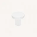 Bouton de Zamak Blanc Mat 2078E