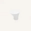 Bouton de Zamak Blanc Mat 3488