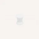 Bouton de Zamak Blanc Mat, 3426