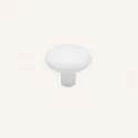 Bouton de Zamak Blanc Mat 3458