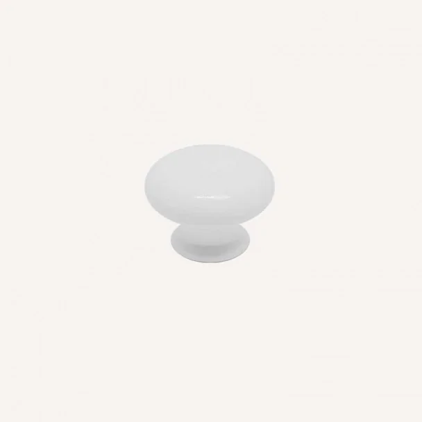 Bouton de Résine Blanc Mat 3001