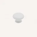 Bouton de Résine Blanc Mat 3001