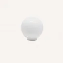 Bouton de Résine Blanc Mat 3416