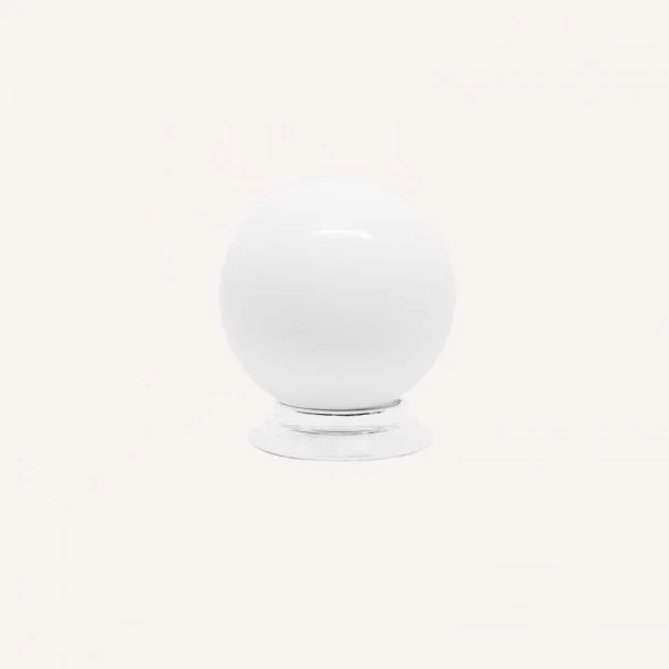 Bouton de Résine Blanc Mat 3417