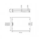 Panier pour Colonne Amovible Flat Chromé