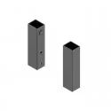 Jeu Supports Panier Colonne Amovible Anthracite