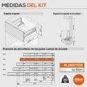 Tiroir pour Meuble Sous-Évier Cuisine 30 kg Tandembox Antaro D