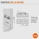 Embase Droite avec Excentrique Onyx