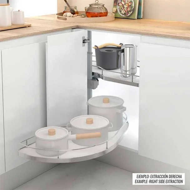 Plateau Coulissant Armoire De Coin En Ligne De Cuisine Compact