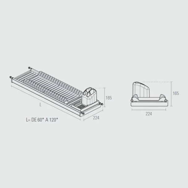 Rack Modulaire en Acier Inoxydable avec Plateau