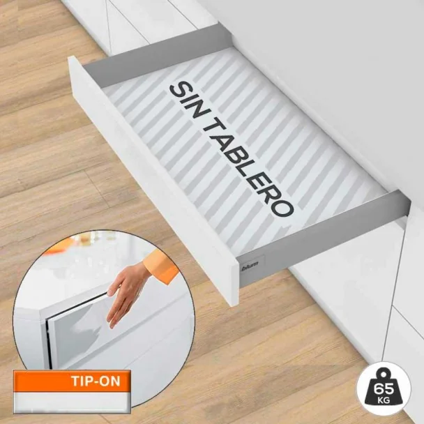 Tiroir Gris TIP-ON BLUMOTION 65 kg Tandembox Antaro M