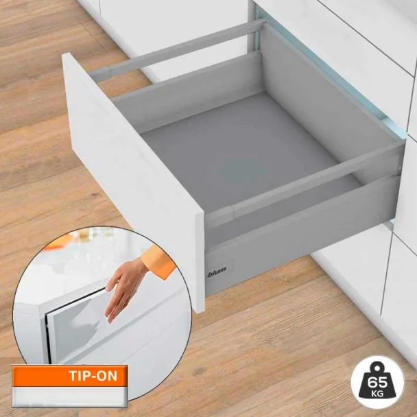 Bloc-Tiroir Gris TIP-ON BLUMOTION 65 kg Tandembox Antaro D