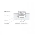 Cube Corbeille 9 L Inoxydable De Comptoir