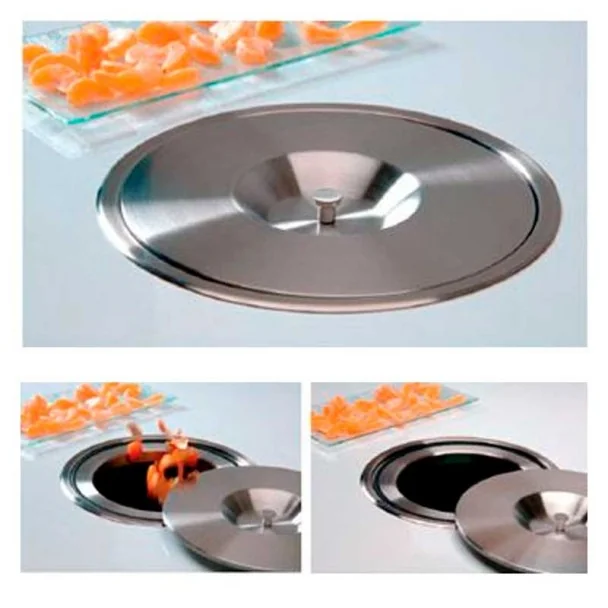 Cube Corbeille 9 L Inoxydable De Comptoir