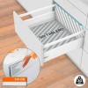 Bloc-Tiroir Blanc TIP-ON BLUMOTION 30 kg Tandembox Antaro D