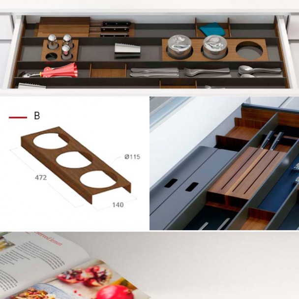 Porte-bouteille pour 3 Cuibus