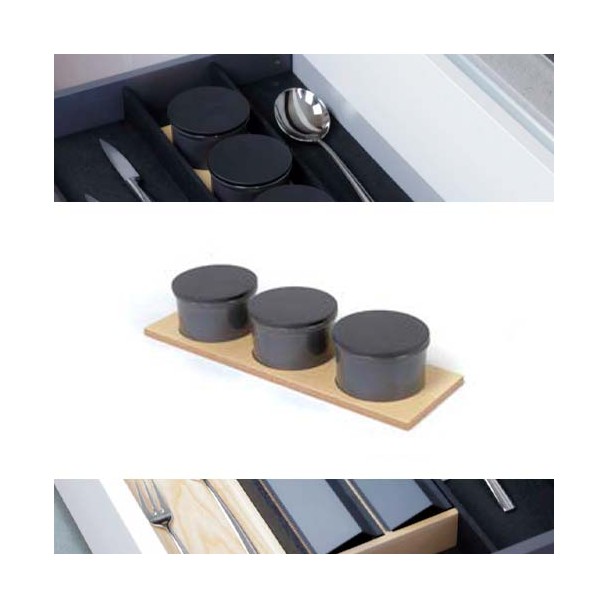 Porte-bidon avec 3 bidons Organiq