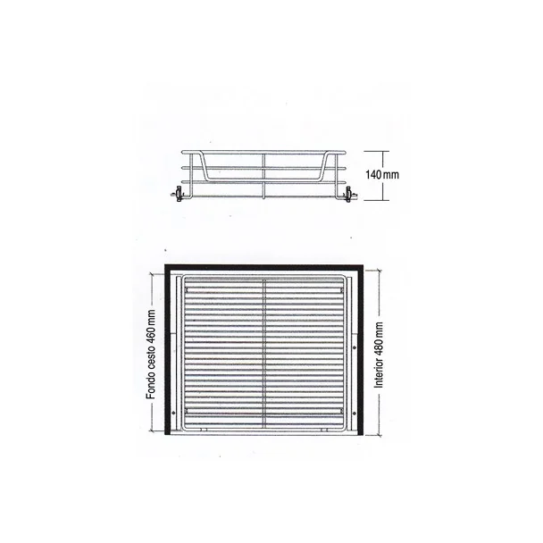 Panier Polyvalent Amovible avec Frein