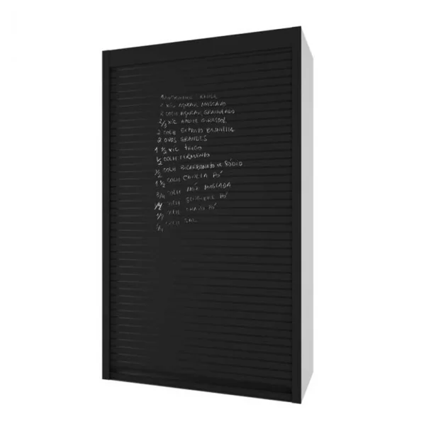Kit Volet Roulant 90 x 150 cm PVC Noir Ardoise Z-Smartlift