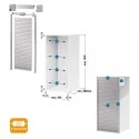 Kit Volet Roulant 90 x 150 cm PVC Inox Z-Smartlift