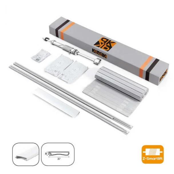 Kit Volet Roulant 90 x 150 cm PVC Inox Z-Smartlift