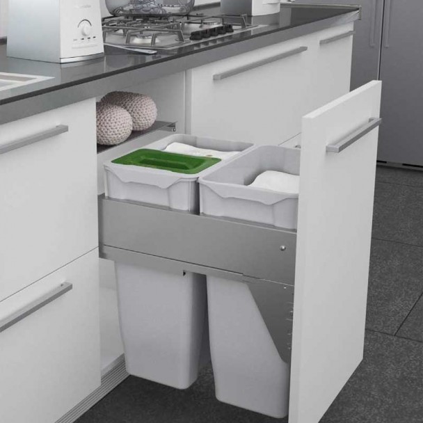 Poubelle de Grande Capacité QUADRIFOGLIO