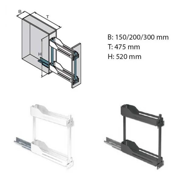 Kit d'Extraction de Porte-Bouteilles Compact SNELLO