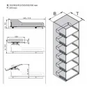 Système d'étagères de garde-robe EXTENDO LIBELL