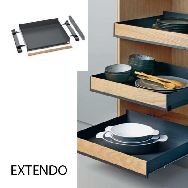 Système d'étagères de garde-robe EXTENDO FIORO