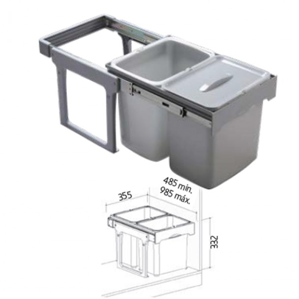 Poubelle Manuelle EKKO EASY