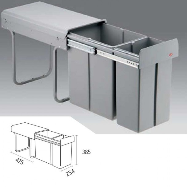 Poubelle Manuelle DOUBLE BOY