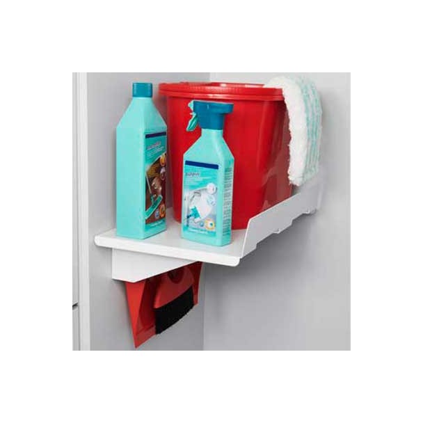 Étagère Universelle avec Balai et Pelle à poussière