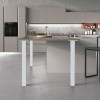 Pied sur Mesure pour Péninsule de Cuisine en Aluminium Anodisé