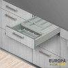 Tiroir de Cuisine Double Porte-Couverts Europe PVC