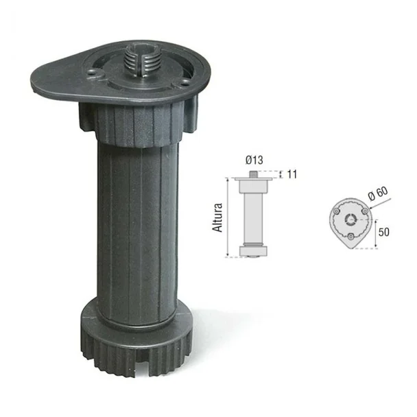 Pied Expansible pour Meuble de Cuisine (4 pcs)