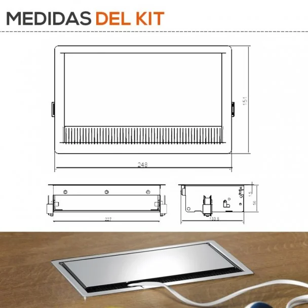 Boîte De 3 Bouchons Caché Cuisine Coni