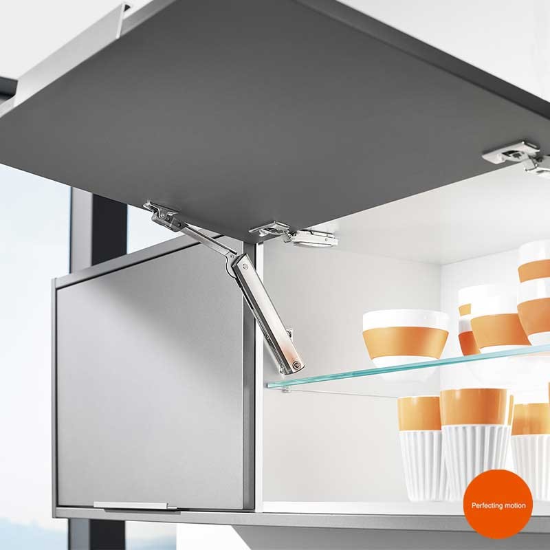 Set De Ferrure BLUM Aventos HK-S – Pour Abattant, Avec Amortissement, Gris/blanc, Nickelé